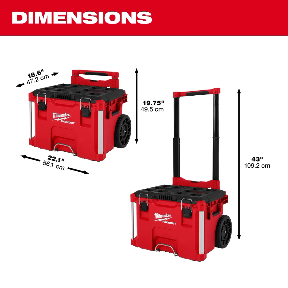 Caja de herramientas con ruedas PACKOUT™ -  Milwaukee 48-22-8427