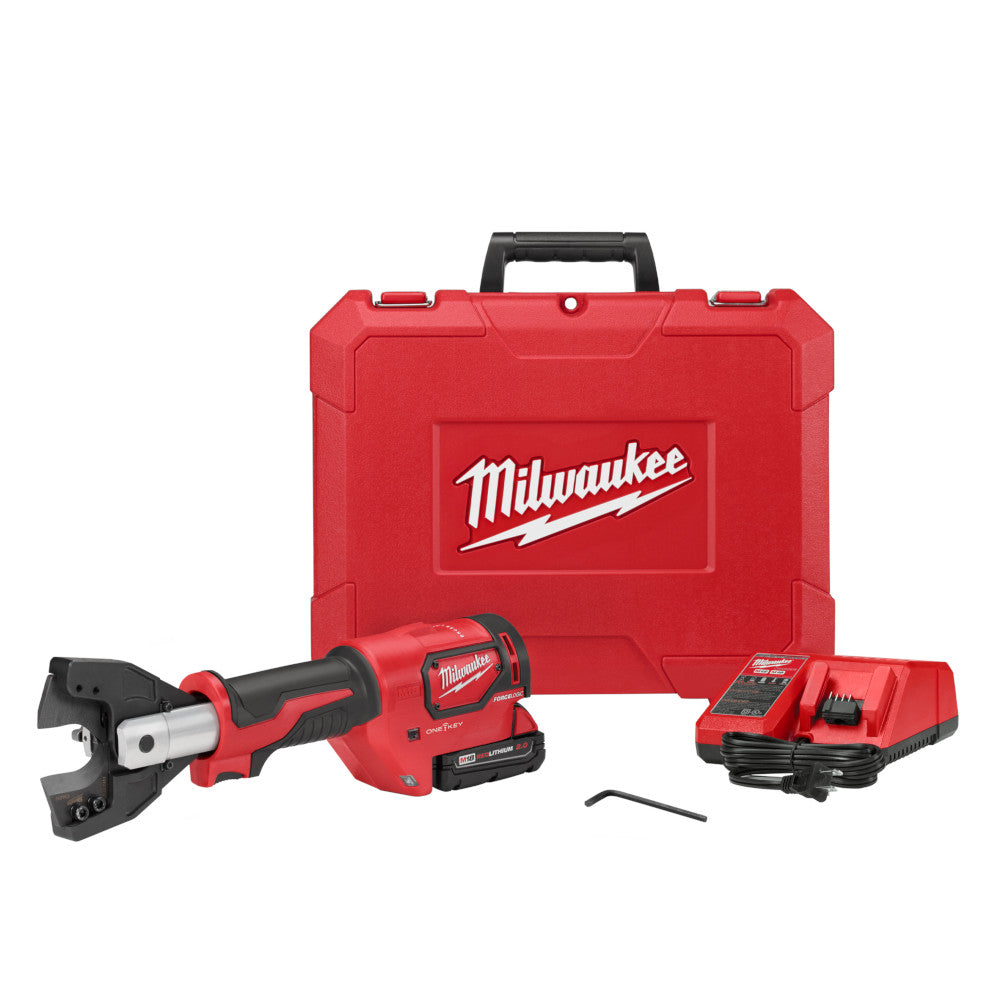 Kit de cortador de cables M18™ FORCE LOGIC™ con mordazas para cables - Milwaukee 2672-21