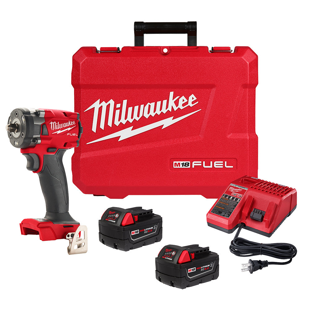 Llave de impacto compacta M18 FUEL™ de 3/8" con anillo de fricción -  Milwaukee 2854-22R