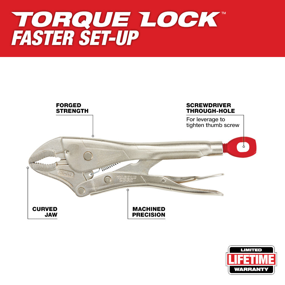 Pinzas de presión de punta curva TORQUE LOCK™ de 10"-  Milwaukee 48-22-3420