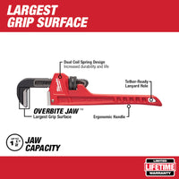 Llave para tubos de acero de 10" - Milwaukee 48-22-7110