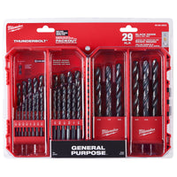 Juego de brocas con acabado negro THUNDERBOLT® de 29 piezas - Milwaukee 48-89-2802