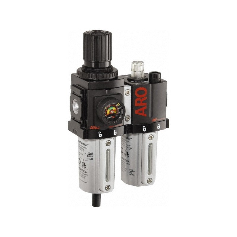 Unidad de mantenimiento F/R+L 1/2″ Manual Policarbonato Serie 2000 ARO C38341-600
