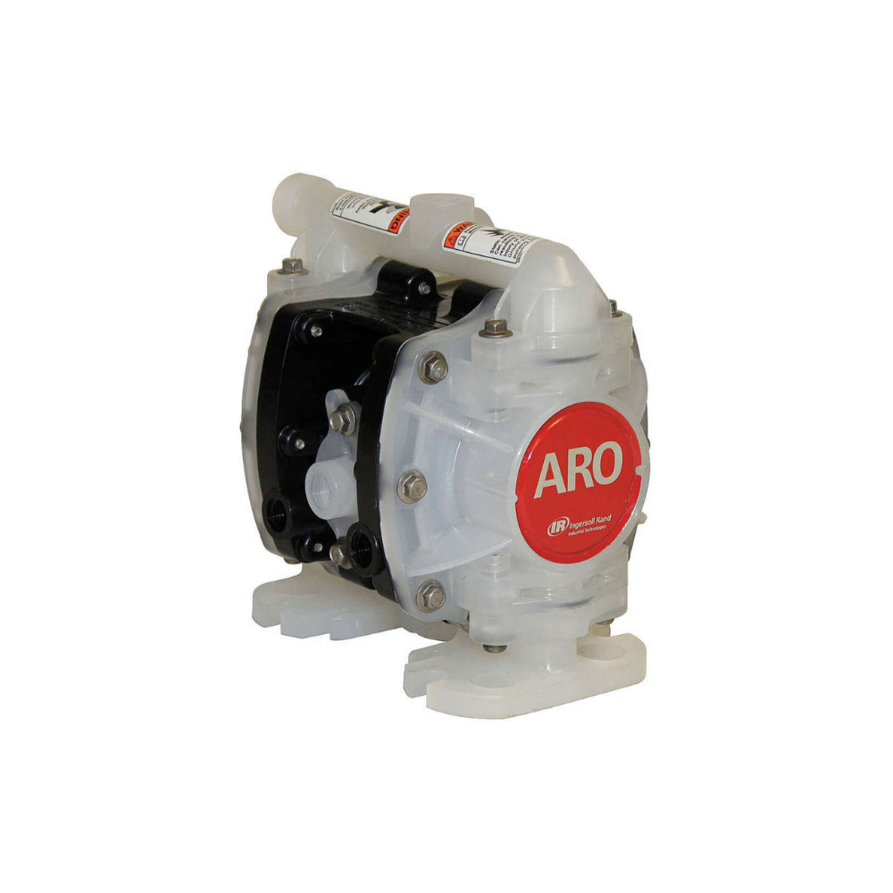 Bomba de diafragma 1/4" polipropileno teflon ARO PD01P-HPS-PTT