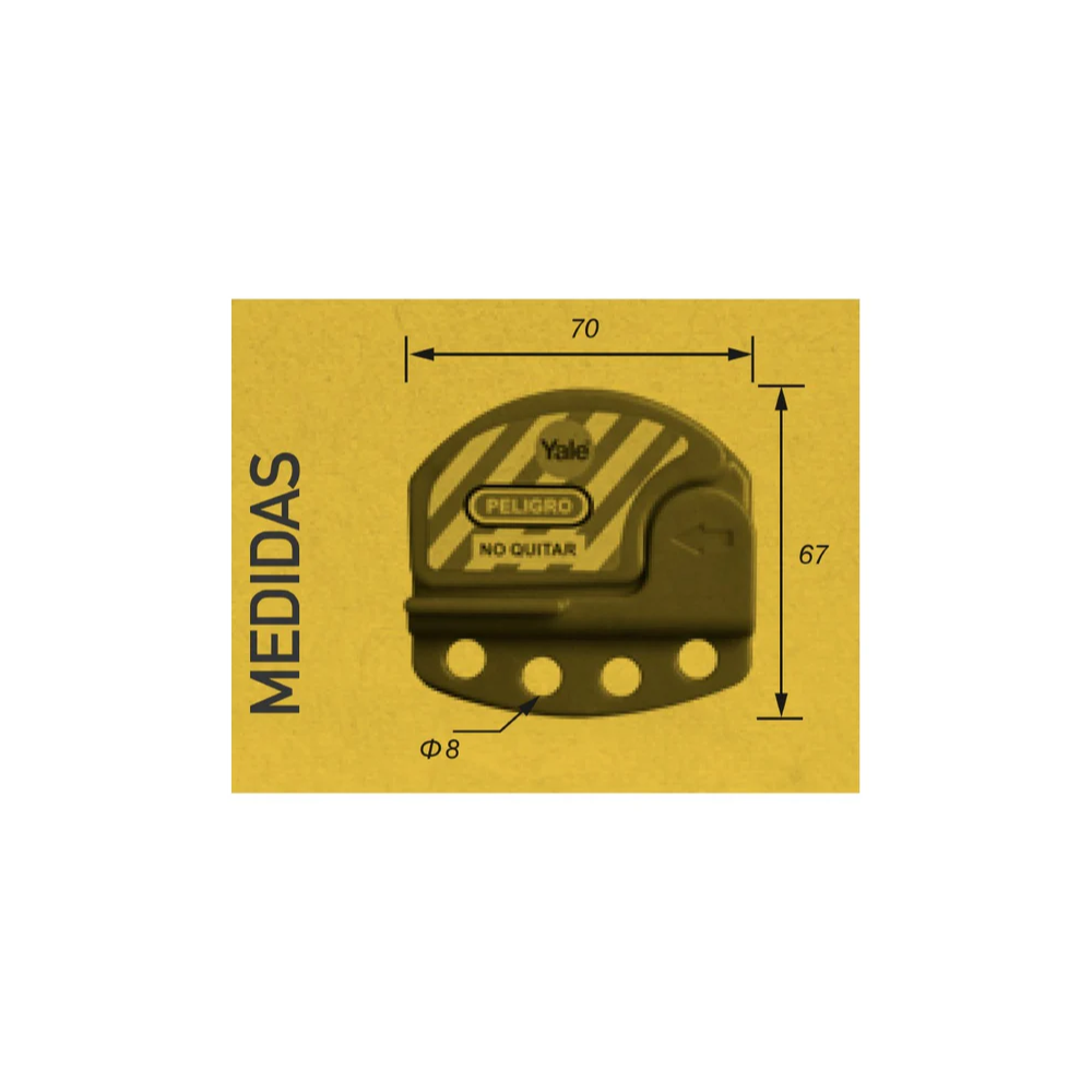 Cable de Bloqueo 1800mm - Yale 0016008