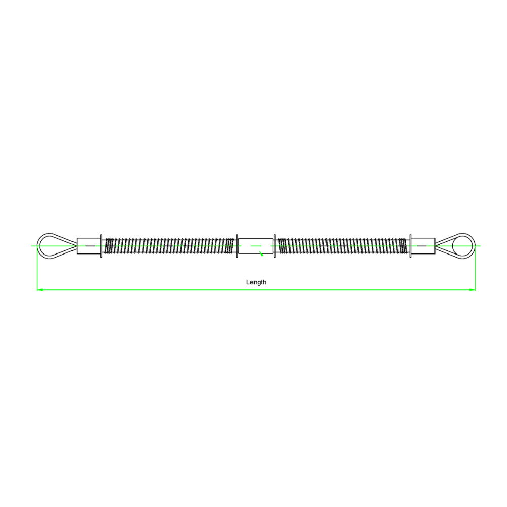 Cable de seguridad anti latigazo Slingco ZWR14271