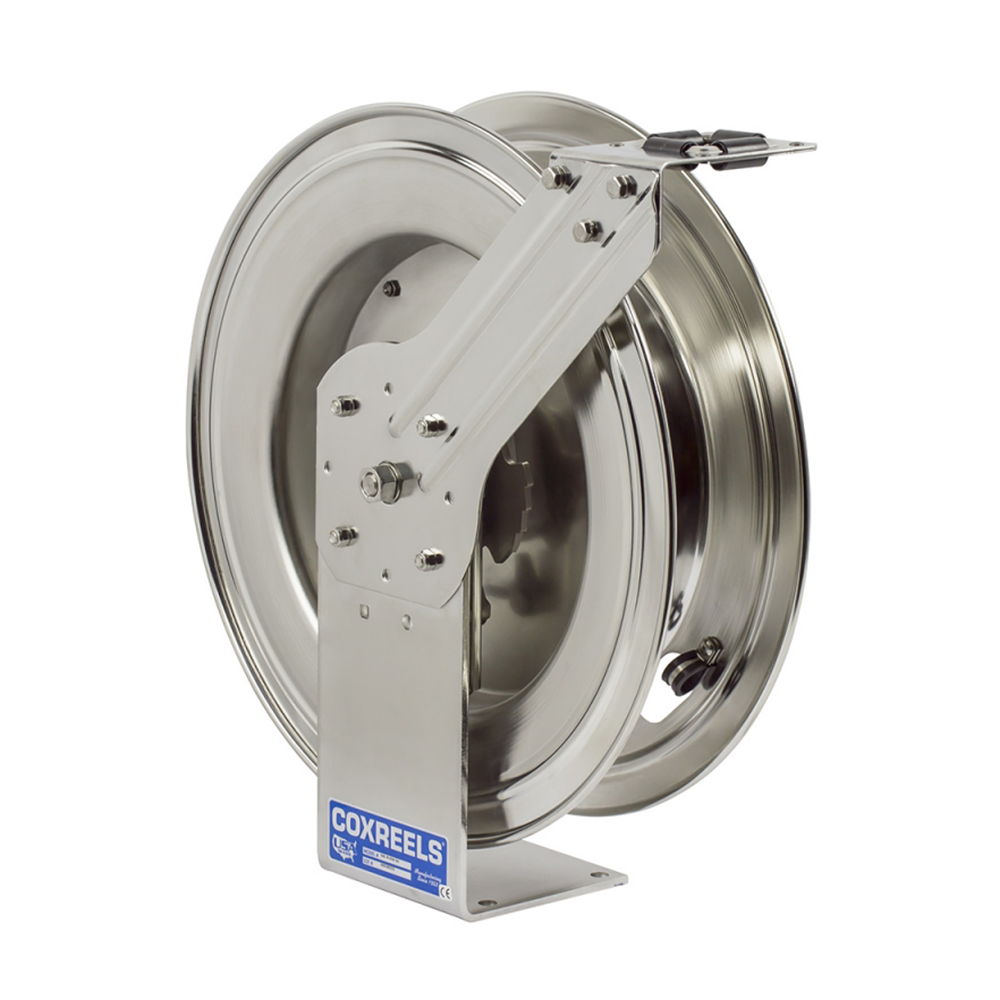 Carrete con base de acero 1/4" Coxreels SHL-N-450-SS