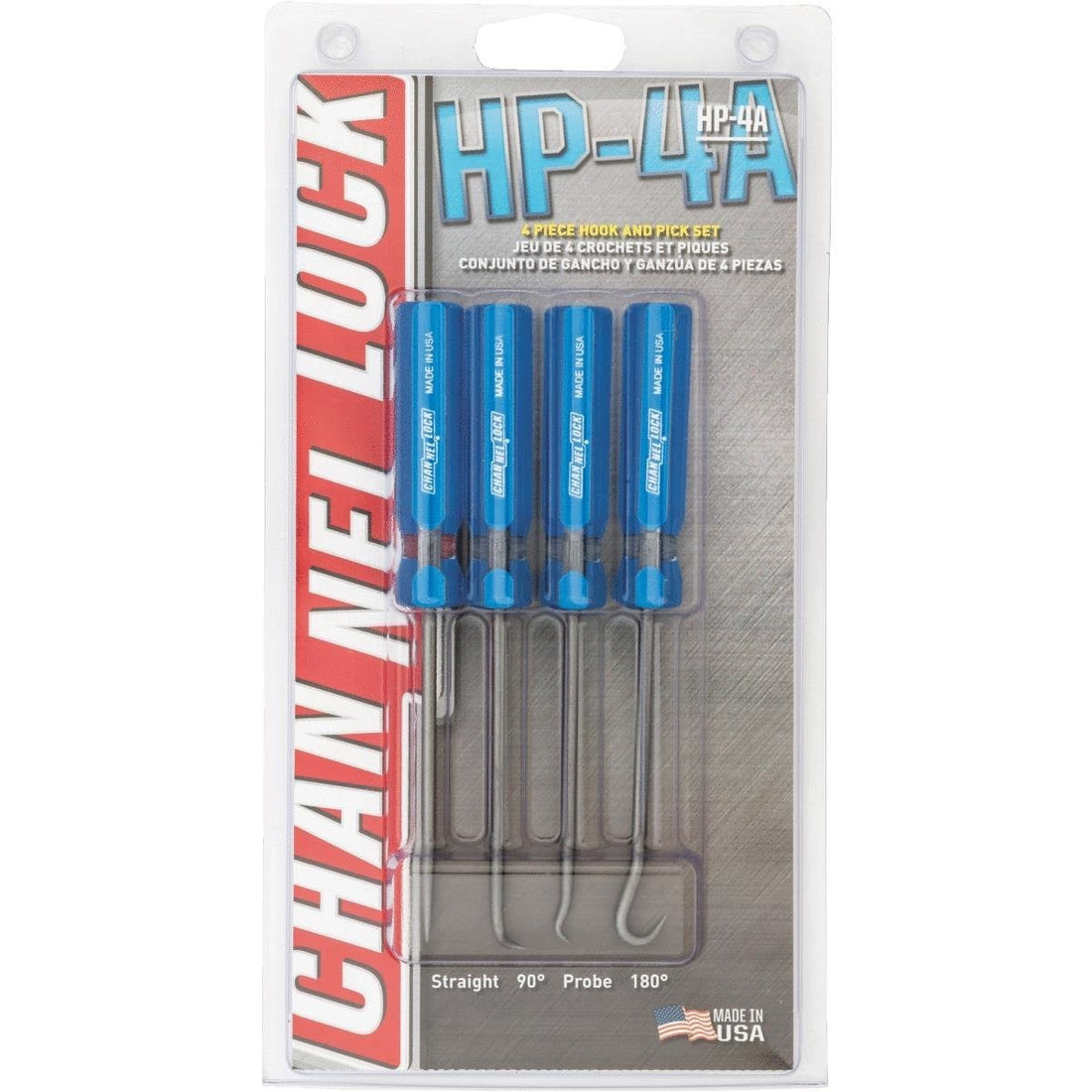 Gancho y ganzua 4 pzs Channellock HP-4A