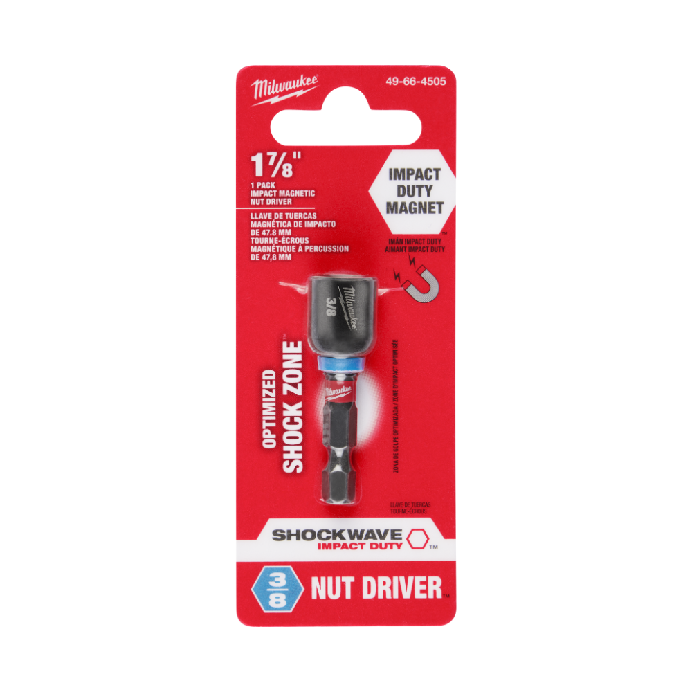 Destornillador de tuerca magnética SHOCKWAVE Impact Duty™ 3/8" - Milwaukee 49-66-4505