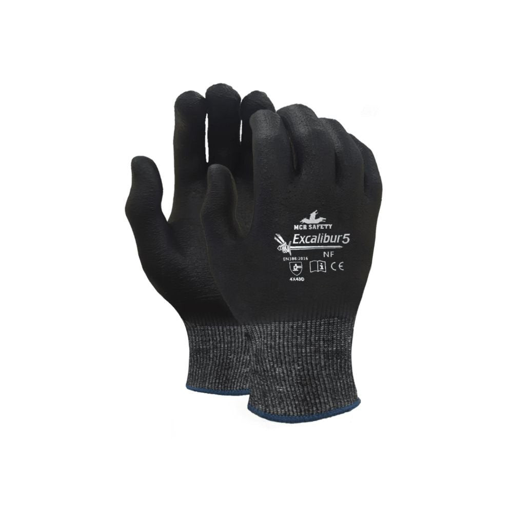 Guante de nitrilo espumado Excalibur® - MCR Safety EX5NFF Talla L