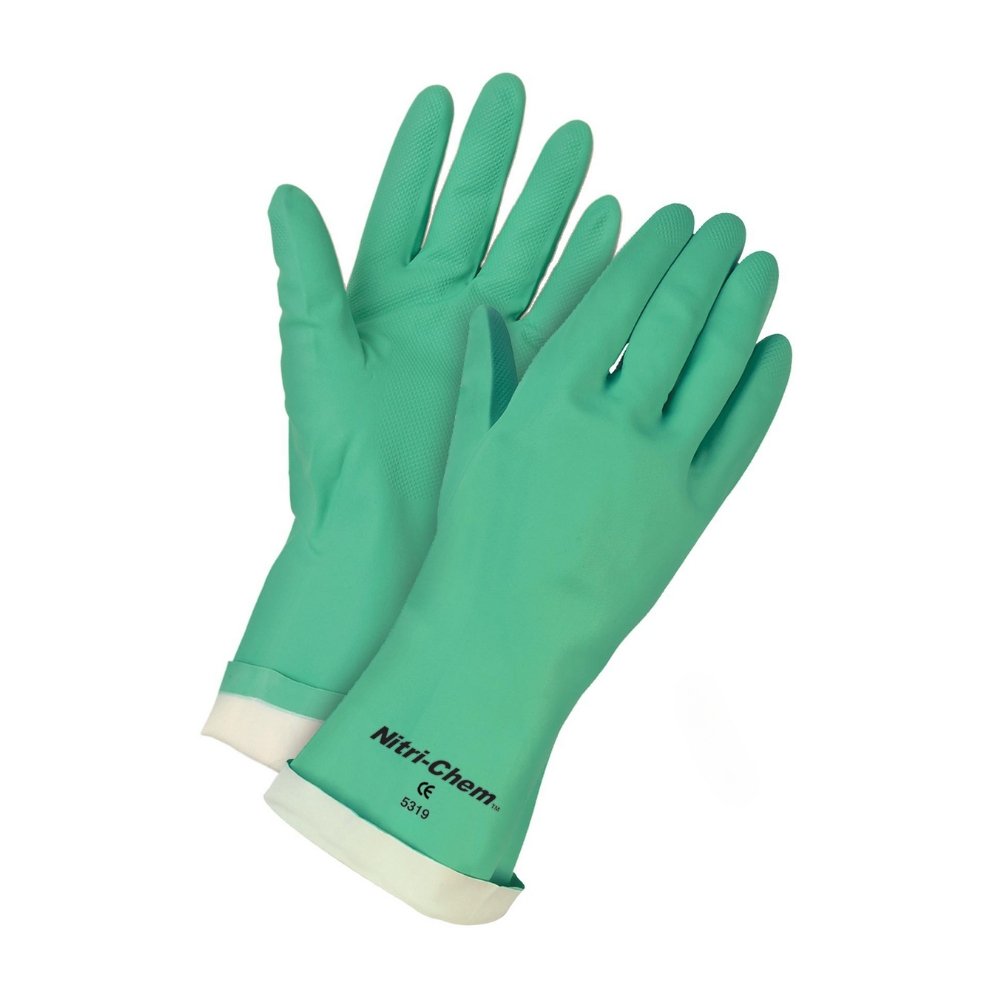 Guante de protección en Nitrilo verde Nitri-Chem™ - MCR Safety 5319L