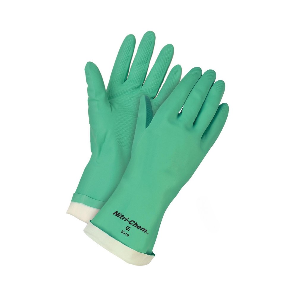 Guante de protección en Nitrilo verde Nitri-Chem™ - MCR Safety 5319M