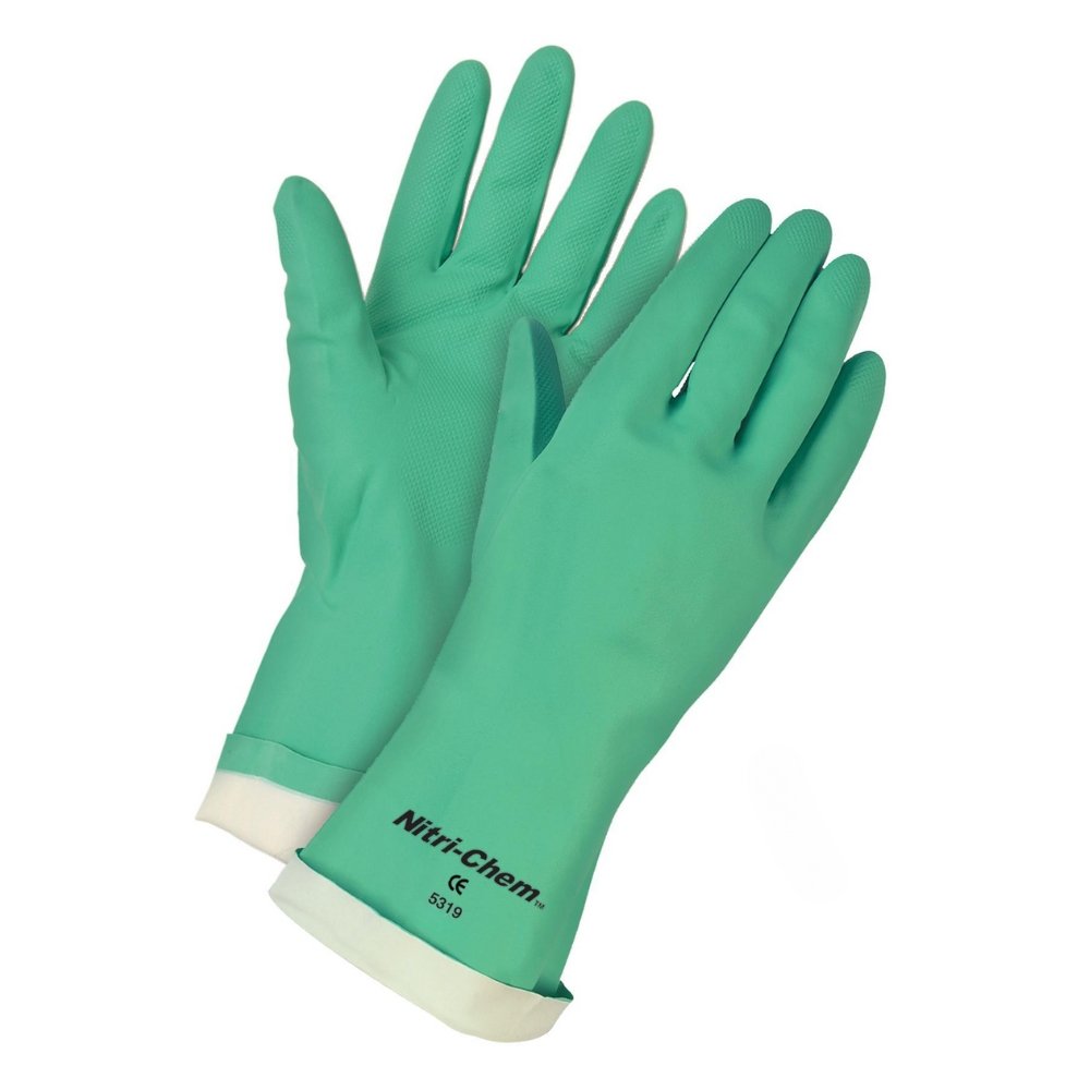 Guante de protección en Nitrilo verde Nitri-Chem™ - MCR Safety 5319XL