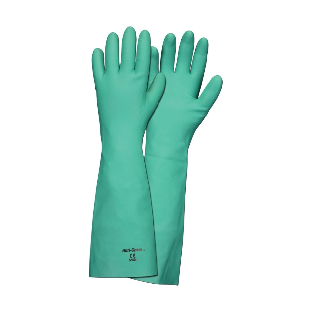 Guante de protección en Nitrilo verde Nitri-Chem™ - MCR Safety 5350EL