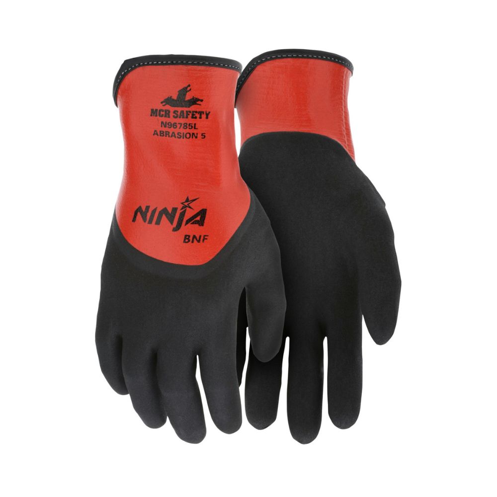 Guante Nylon Expandex Nitrilo Ninja®- MCR Safety N96785 Talla L