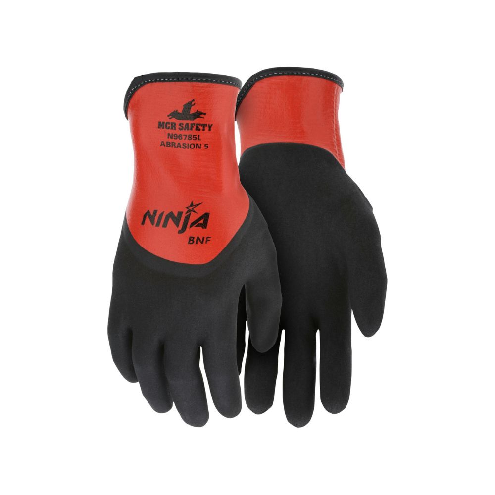 Guante Nylon Expandex Nitrilo Ninja®- MCR Safety N96785 Talla M