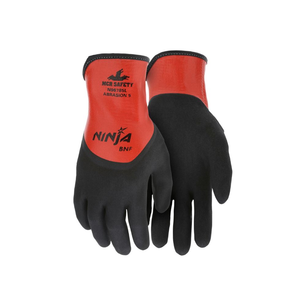 Guante Nylon Expandex Nitrilo Ninja®- MCR Safety N96785 Talla S