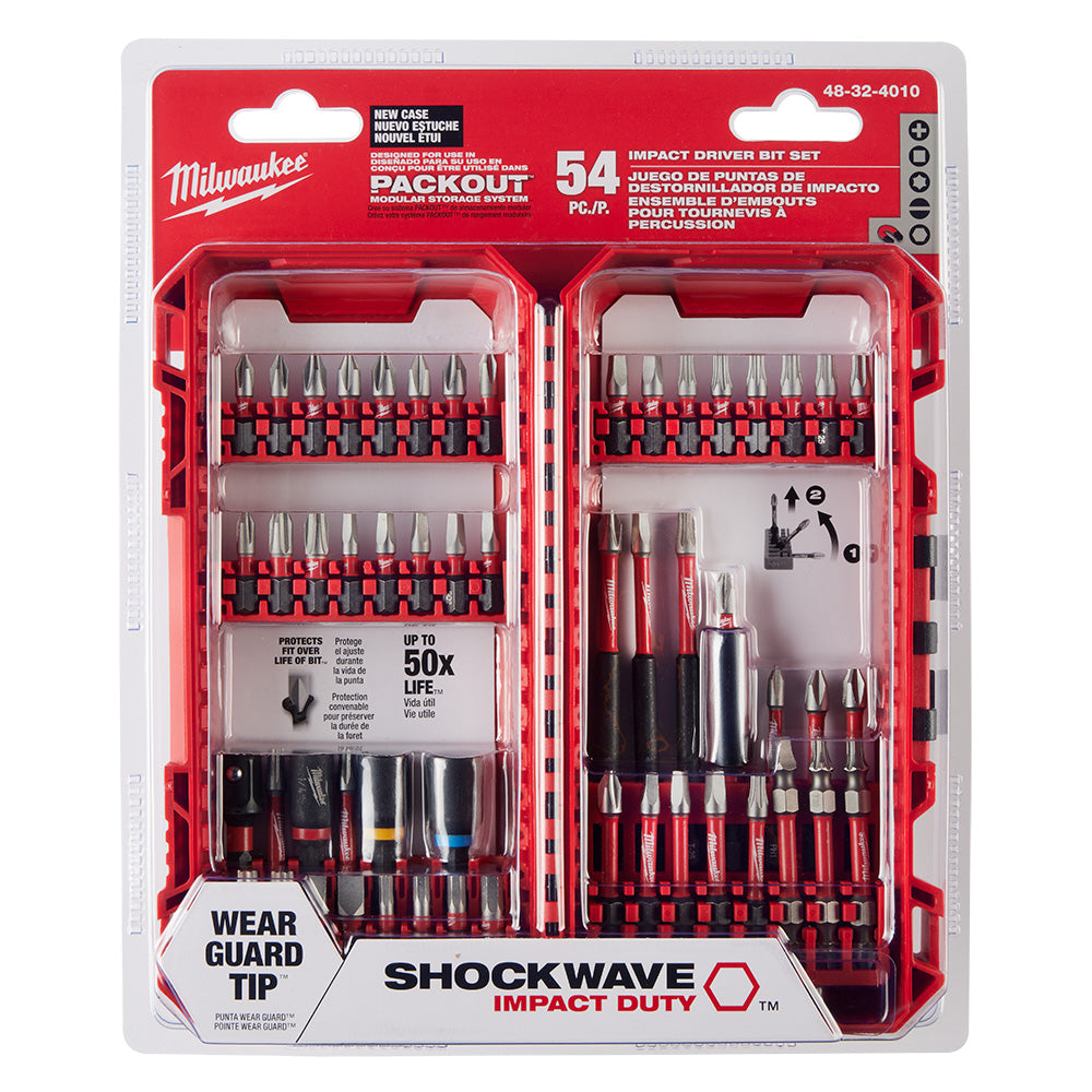 Juego de brocas para destornillador SHOCKWAVE™ Impact Duty™ de 54 piezas - Milwaukee 48-32-4010