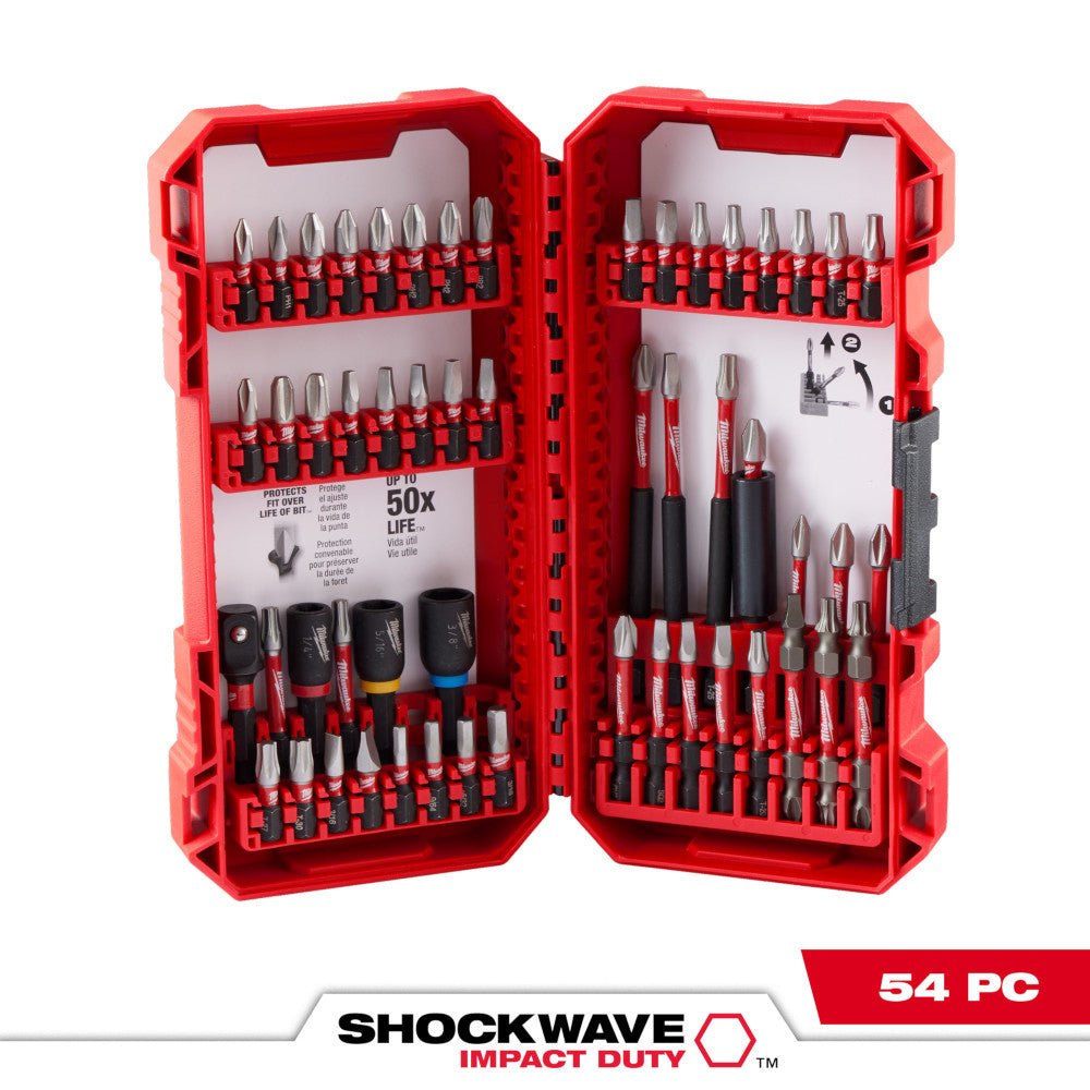 Juego de brocas para destornillador SHOCKWAVE™ Impact Duty™ de 54 piezas - Milwaukee 48-32-4010