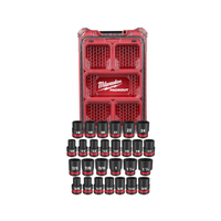 Juego de copas para destornillador SHOCKWAVE™ de 1/2" MM y SAE con PACKOUT™ de 27 piezas - Milwaukee 49-66-6804
