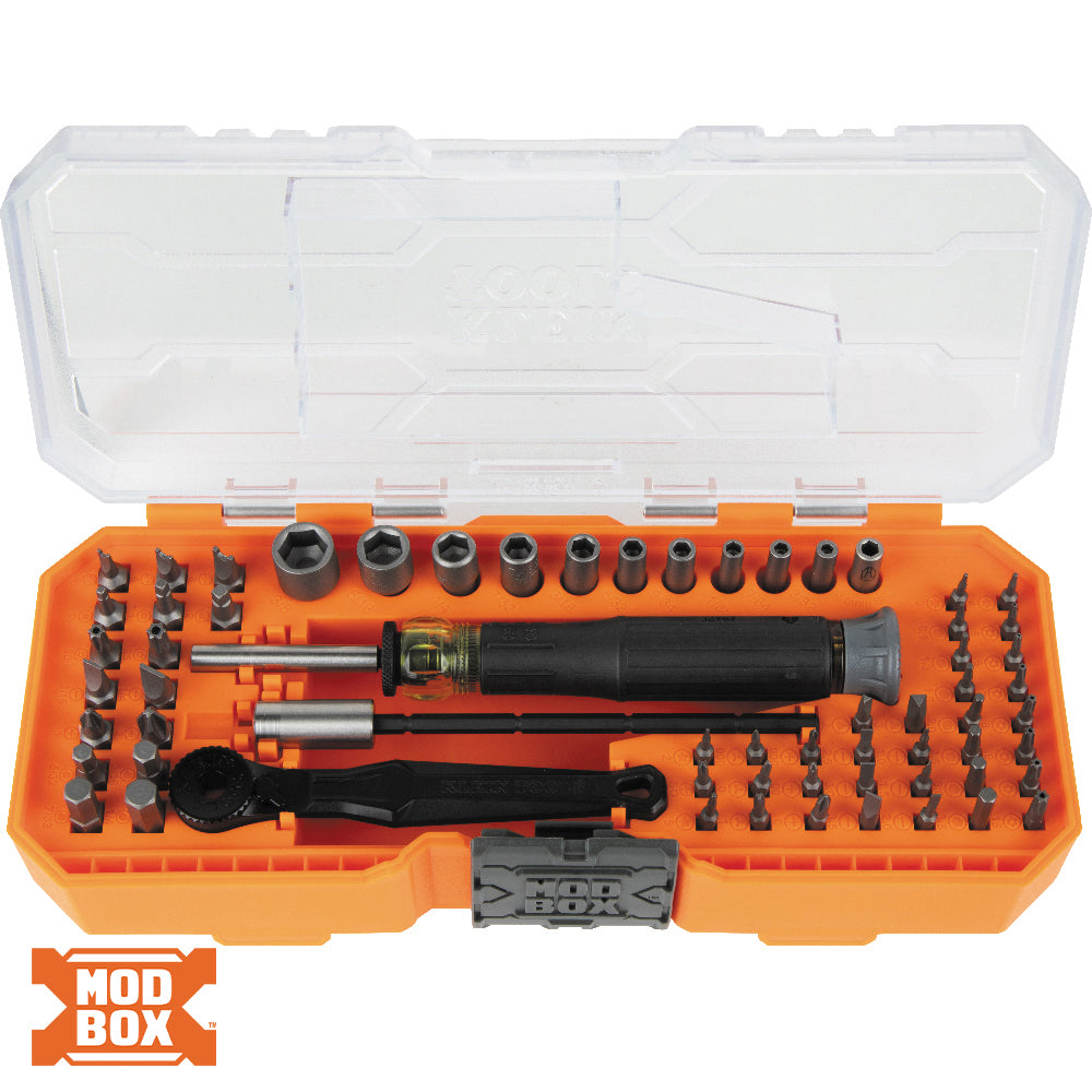 Juego de destornilladores de precisión y tuercas, 64 piezas - Klein Tools 32787