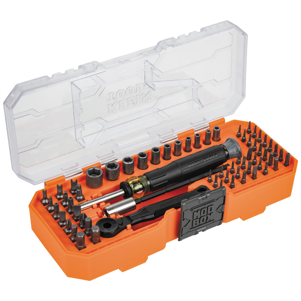 Juego de destornilladores de precisión y tuercas, 64 piezas - Klein Tools 32787