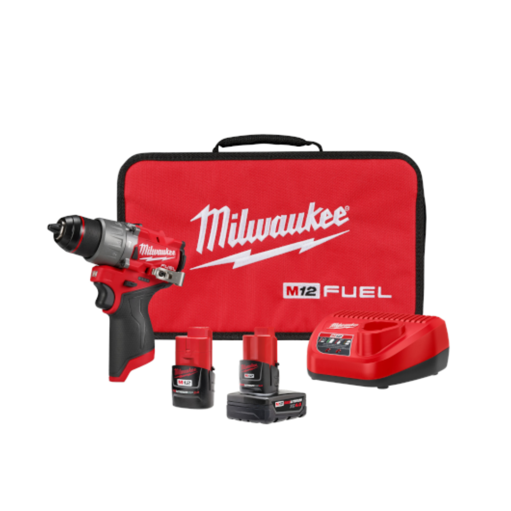 Kit de taladro percutor/atornillador M12 FUEL™ de 1/2" -  Milwaukee 3004-22