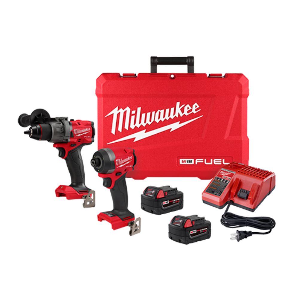 Kit de taladro percutor de  1/2" + atornillador de impacto de 1/4" M18 FUEL™ -  Milwaukee 3697-22