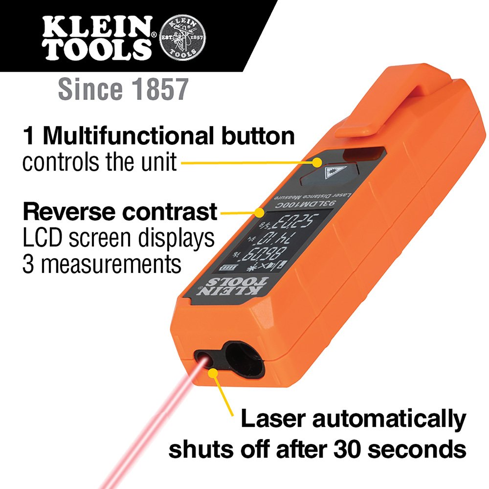 Láser medidor de distancia Klein Tools 93LDM100C