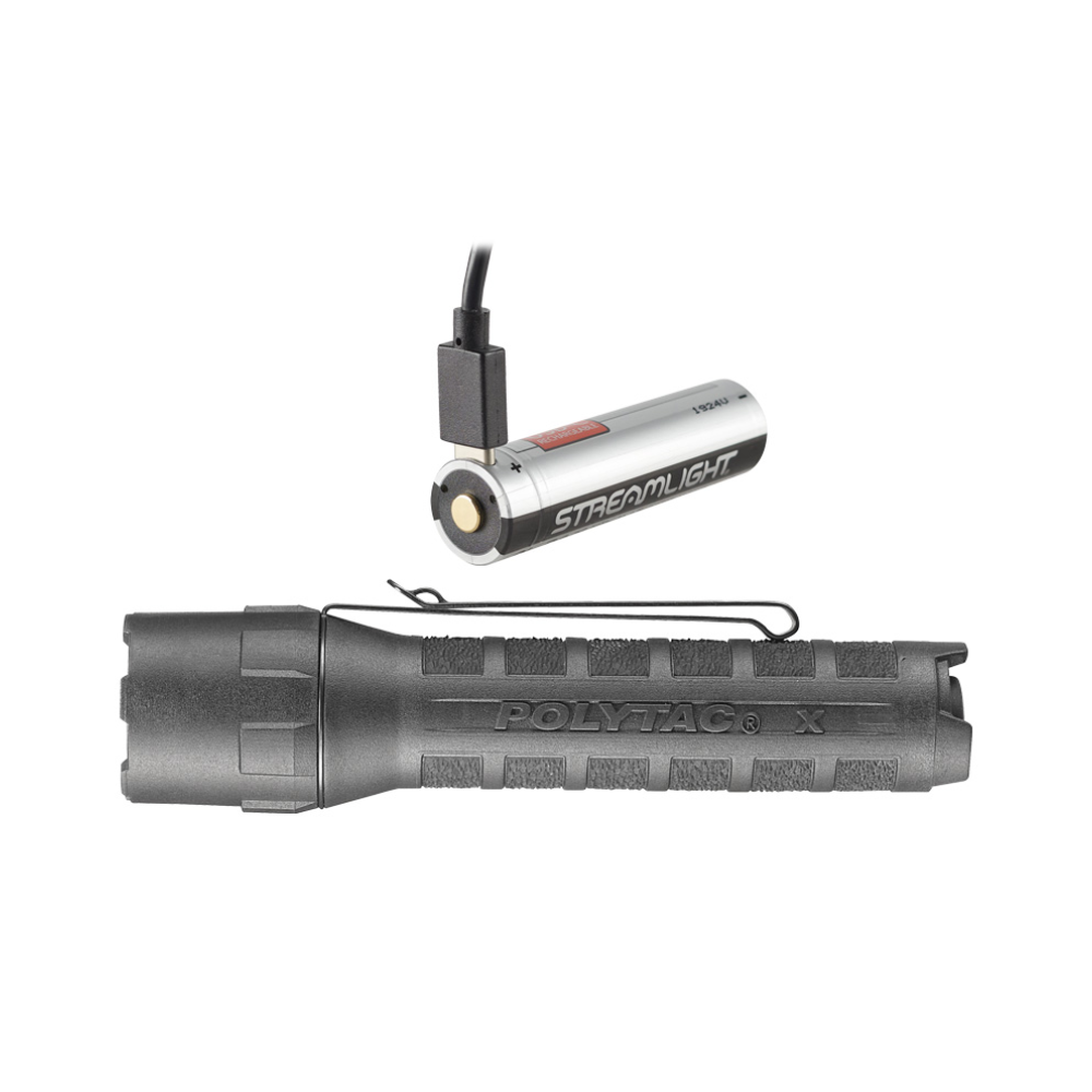 Linterna POLYTAC® X Táctica Multicarga Superbrillante de 600 Lúmenes - Streamlight