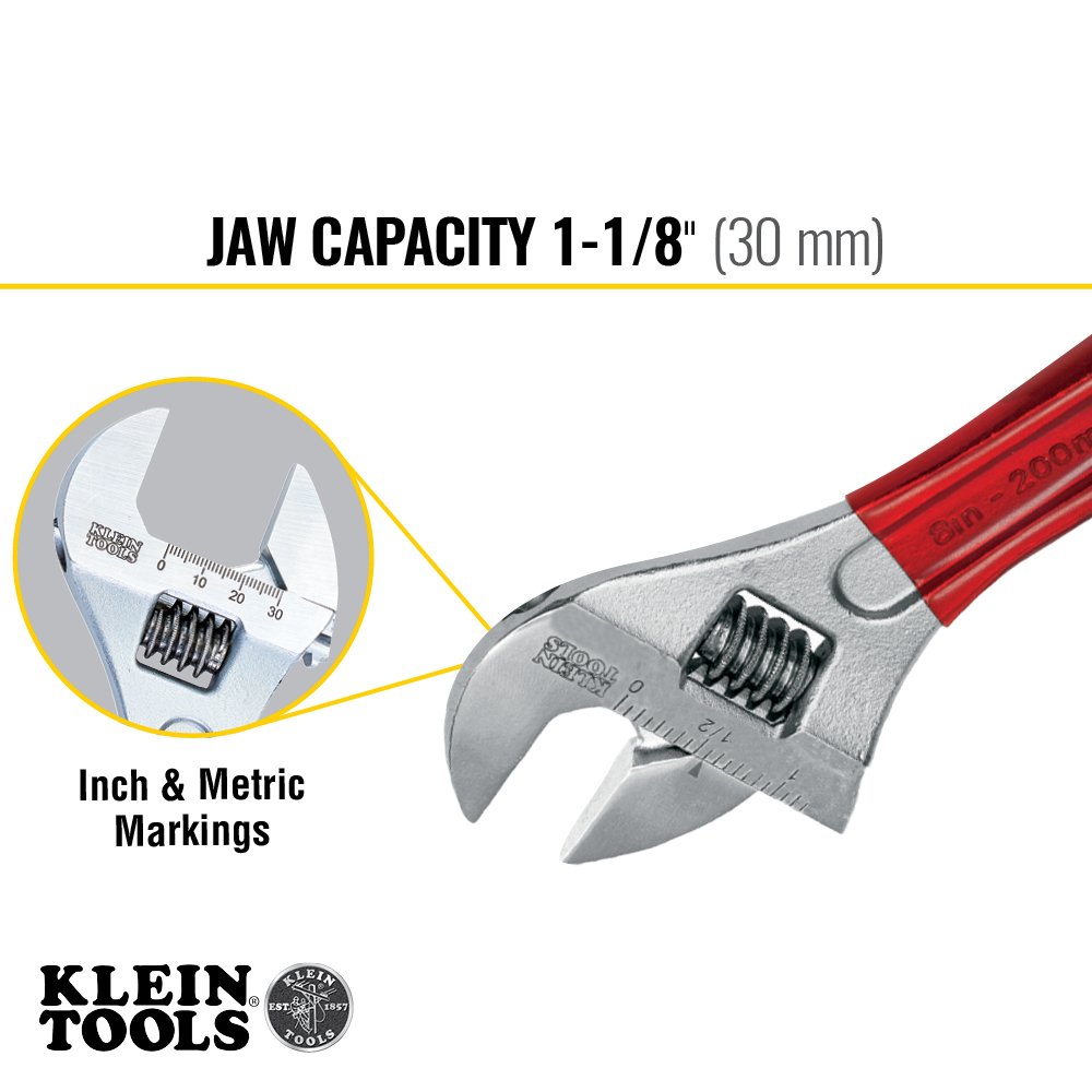 Llave ajustable de capacidad extra de 210 mm Klein Tools D507-8