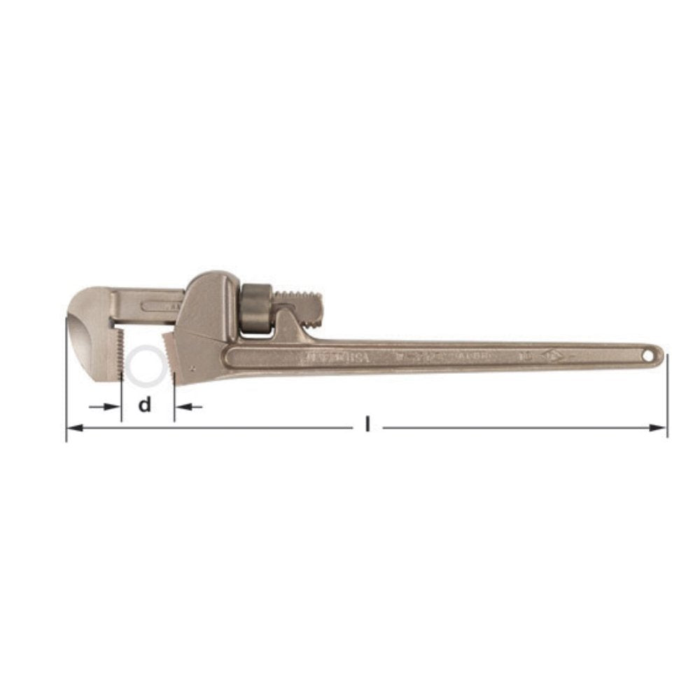 Llave de tubo de 8" Antichispa Ampco W-210