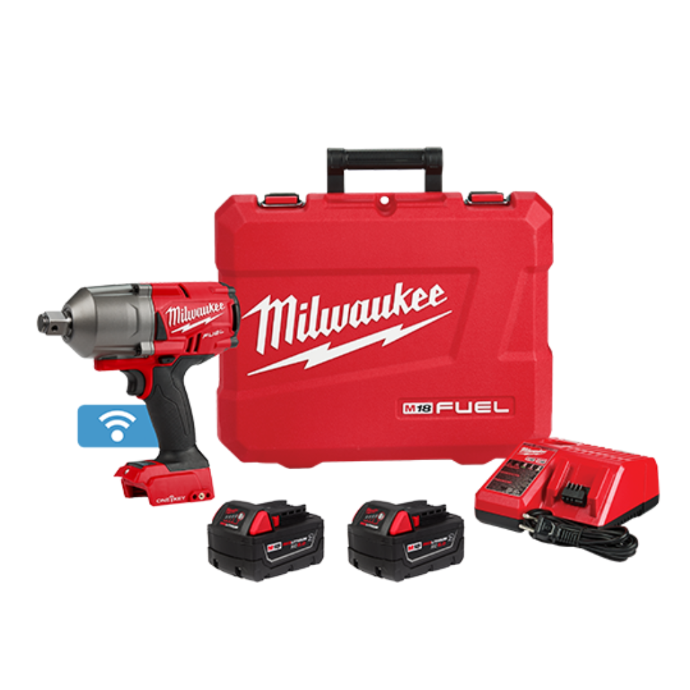 Llave de impacto inalámbrica de alto torque M18 FUEL™ con kit de anillo de fricción de 3/4" ONE-KEY™  -  Milwaukee 2864-22R