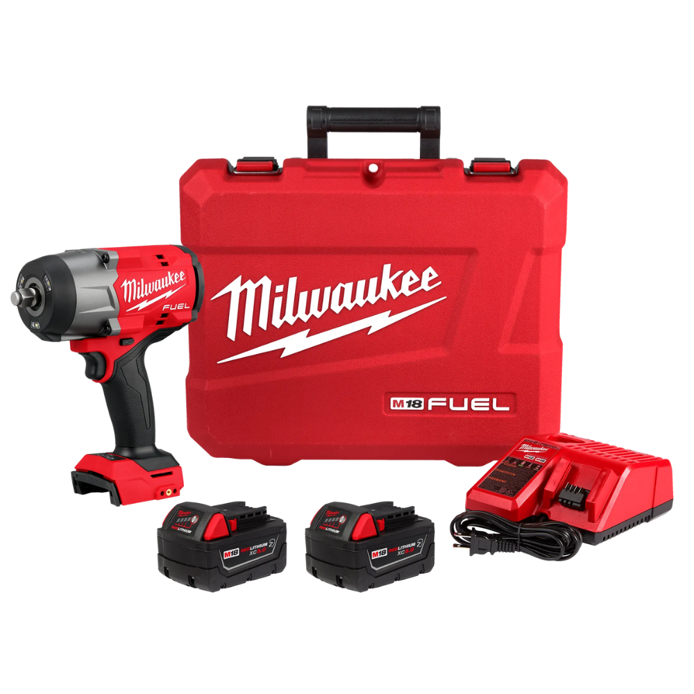 Llave de impacto inalámbrica de alto torque M18 FUEL™ de 1/2" con kit de anillo de fricción -  Milwaukee 2967-22