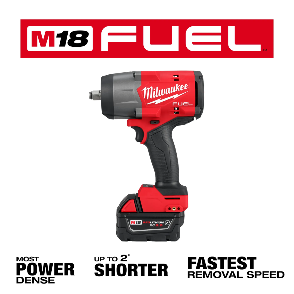 Llave de impacto inalámbrica de alto torque M18 FUEL™ de 1/2" con kit de anillo de fricción -  Milwaukee 2967-22