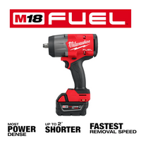 Llave de impacto inalámbrica de alto torque M18 FUEL™ de 1/2" con kit de anillo de fricción -  Milwaukee 2967-22