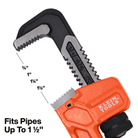 Llave para tubos de hierro fundido ajustable, 10 pulgadas - Klein Tools 68210