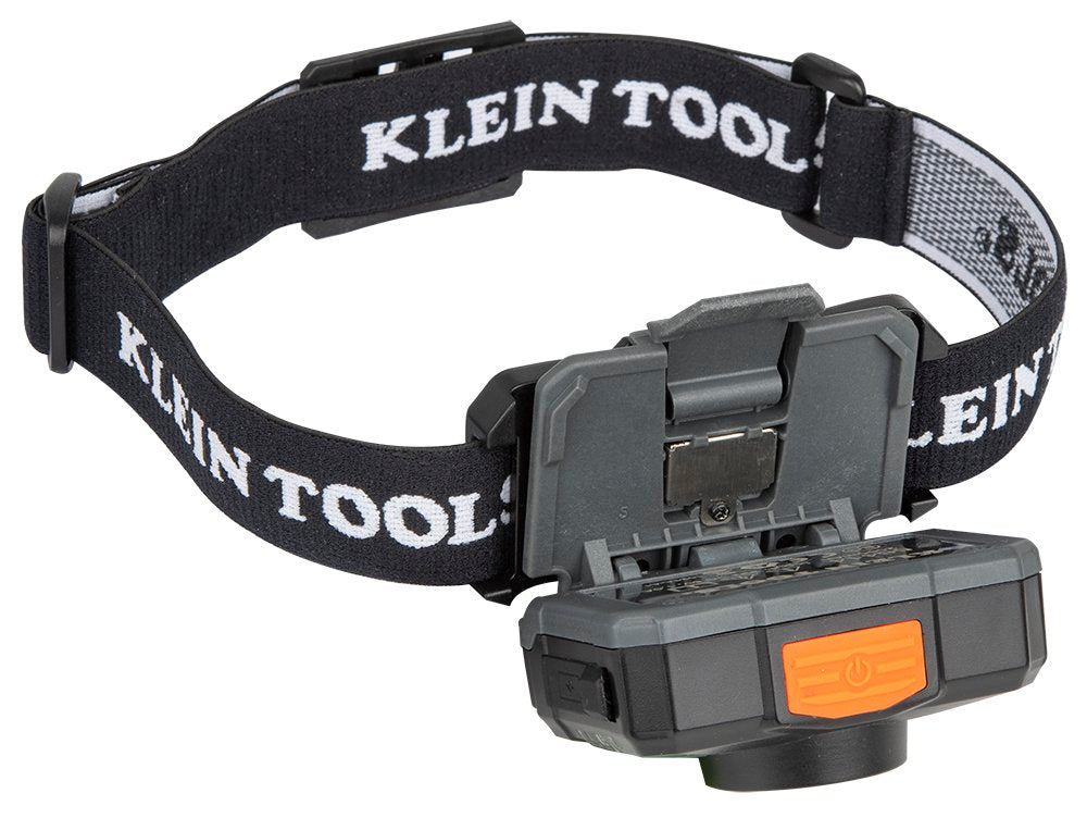 Luz frontal recargable con LED de 2 colores y correa ajustable Klein Tools 56414