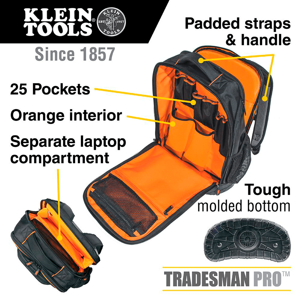 Maletín Tradesman Pro™ porta-herramientas Klein Tools 55456BPL