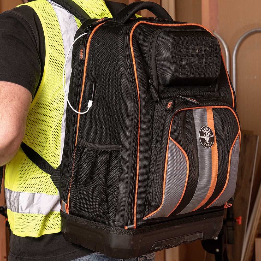 Maletín para herramientas Tradesman Pro™ XL Tech, 28 bolsillos Klein Tools 62805BPTECH
