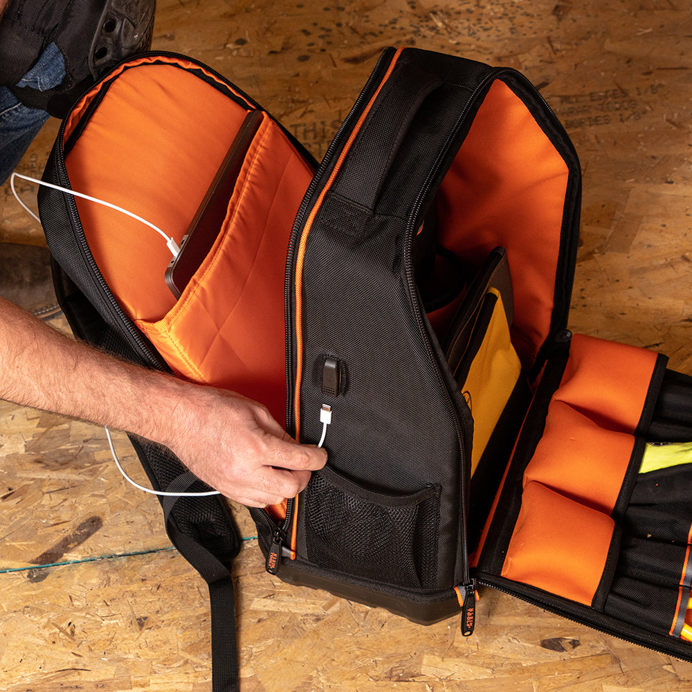 Maletín para herramientas Tradesman Pro™ XL Tech, 28 bolsillos Klein Tools 62805BPTECH