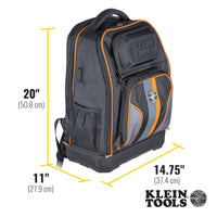 Maletín para herramientas Tradesman Pro™ XL Tech, 28 bolsillos Klein Tools 62805BPTECH