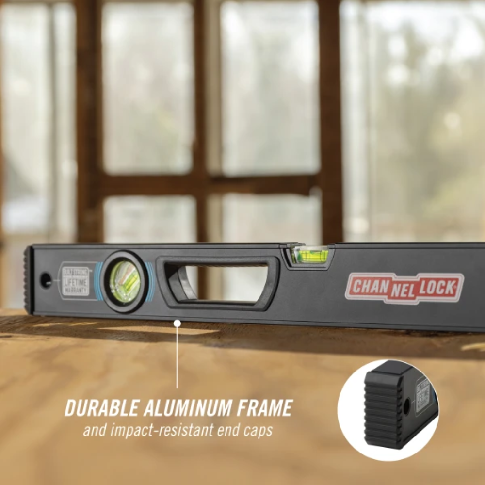 Nivel de caja de aluminio de calidad profesional de 24 pulgadas - Channellock 5200-0024
