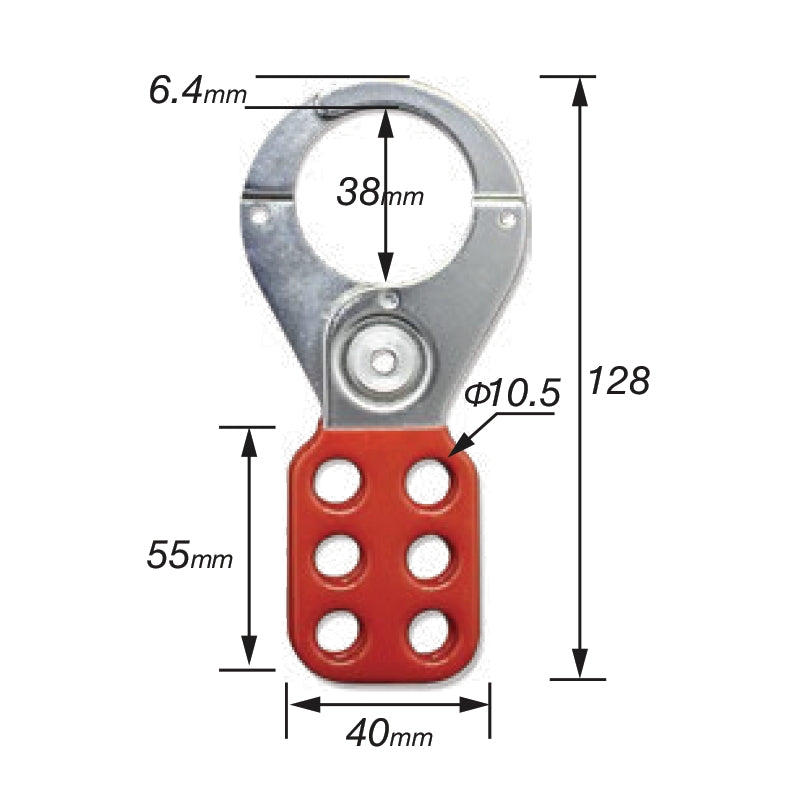 Pinzas de bloqueo 38mm LOTO Yale 0001159