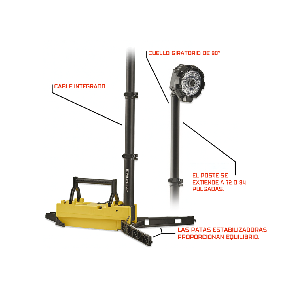 Reflector LIGHT & EXT Portátil y Plegable de 10 000 Lúmenes y Superbrillante - Streamlight
