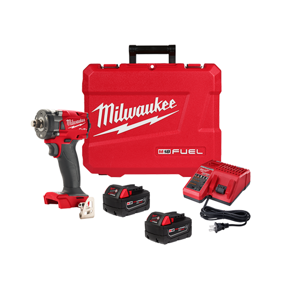 Llave de impacto inalámbrica compacta M18 FUEL™ de 1/2" con kit de anillo de fricción -  Milwaukee 2855-22R