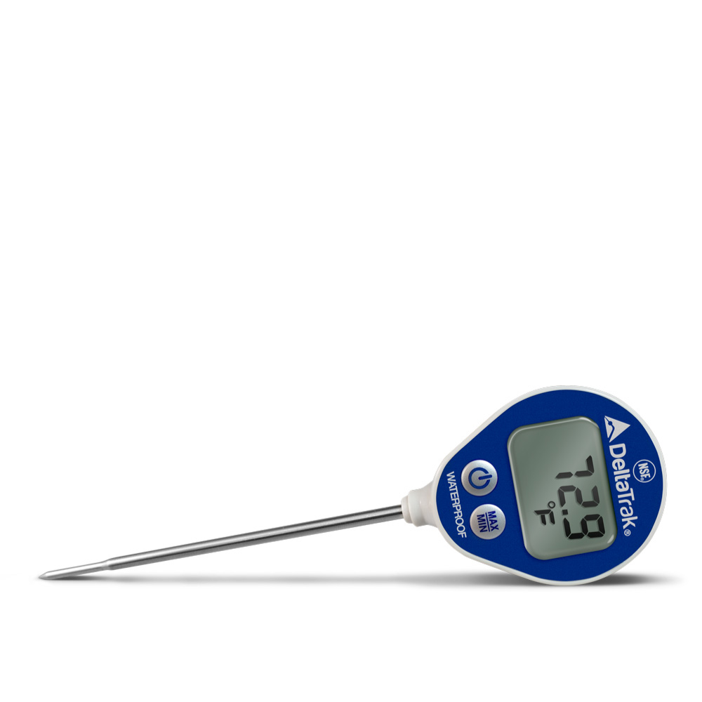 Termómetro antimicrobiano apto para contacto con alimentos FlashCheck® Lollipop con calibración automática - DeltaTrak 11050