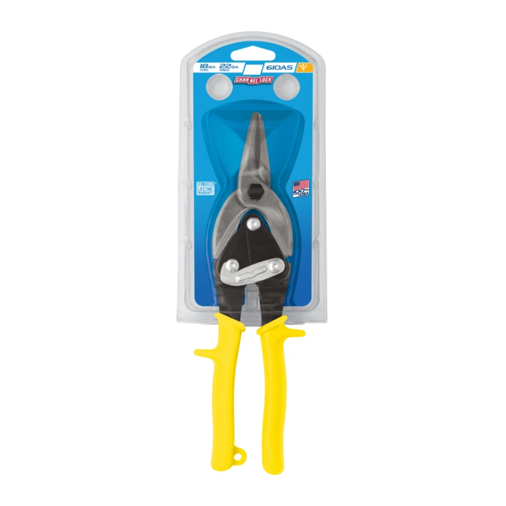 Tijeras de aviación rectas de 10 pulgadas - Channellock 610AS
